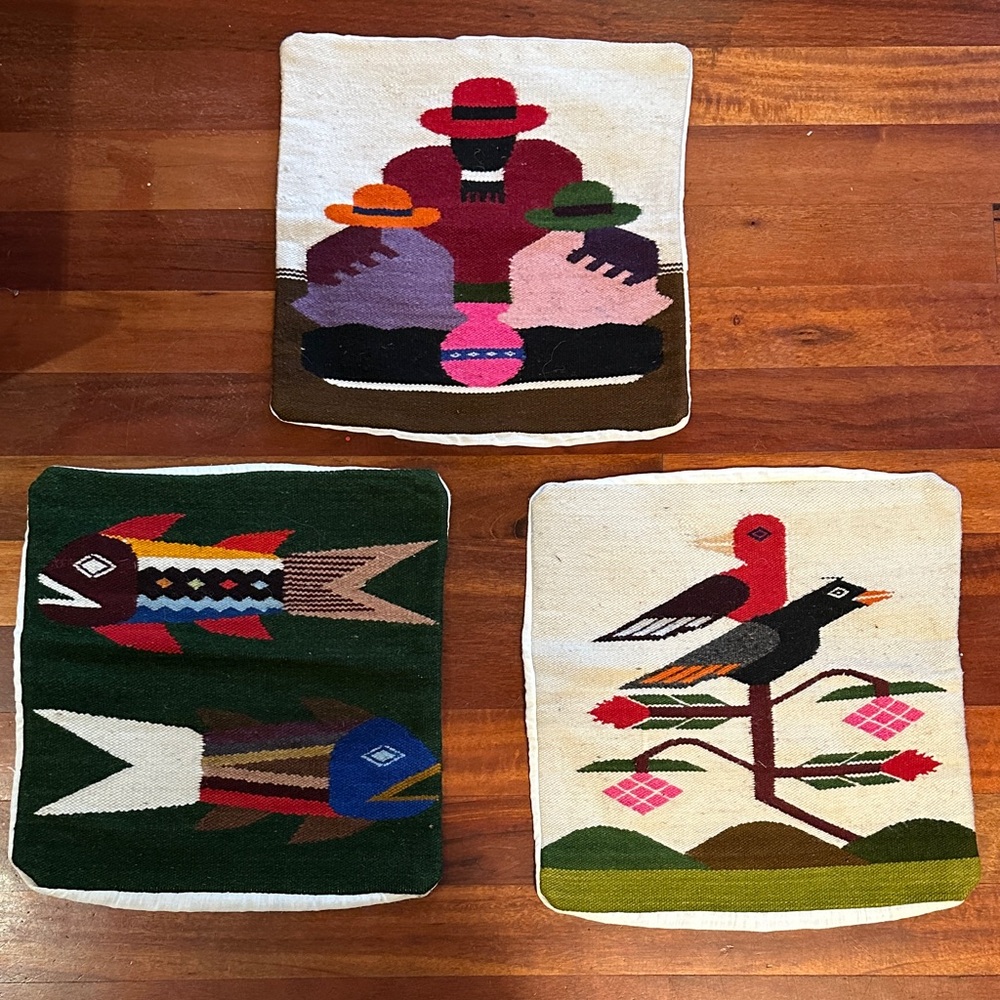 Colorful Woven Tapestry Pillow Case set